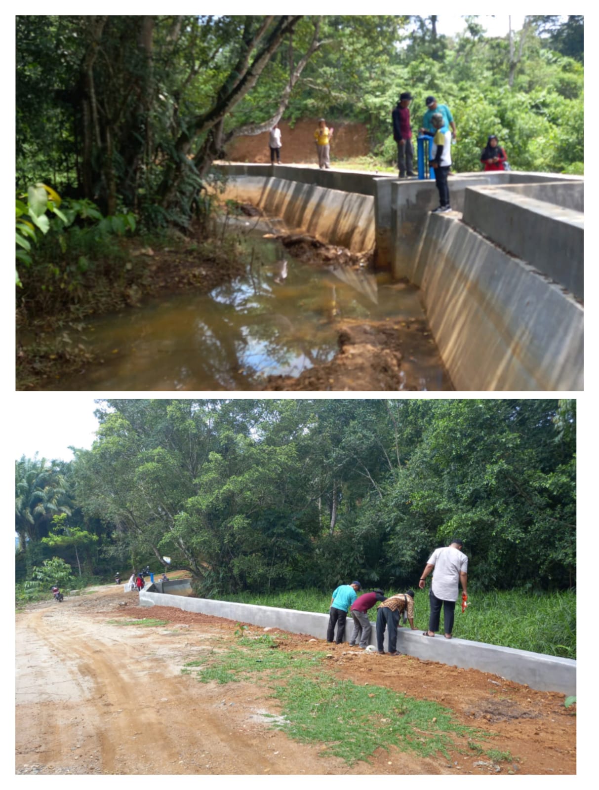 EMBUNG DAN SALURAN IRIGASI DI KWT PELITA HATI NAGARI RANTAU SEMALENANG KECAMATAN LINGGO SARI BAGANTI