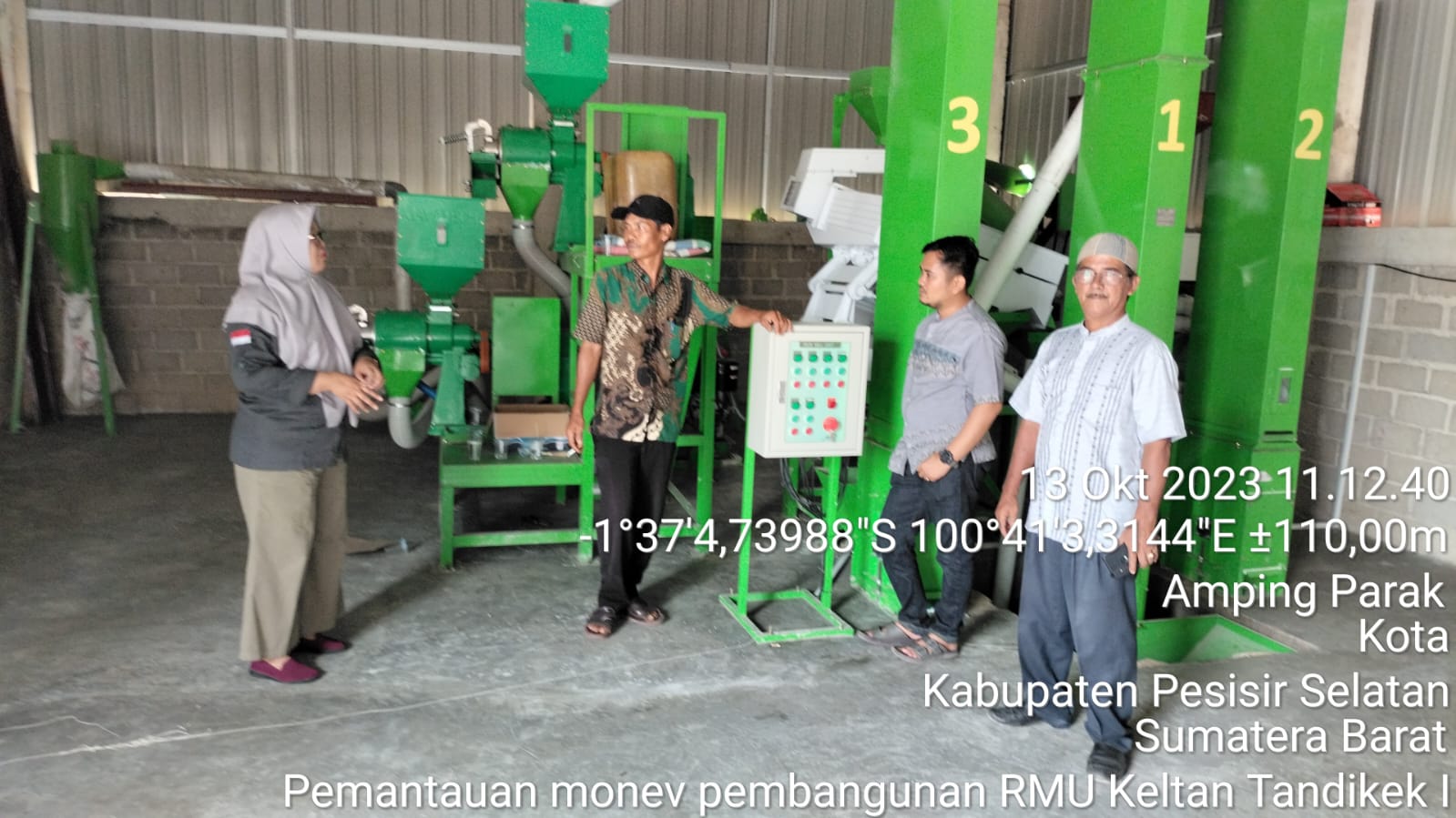 MONEV BANGUNAN RMU DI KELTAN TANDIKEK I KEC SUTERA