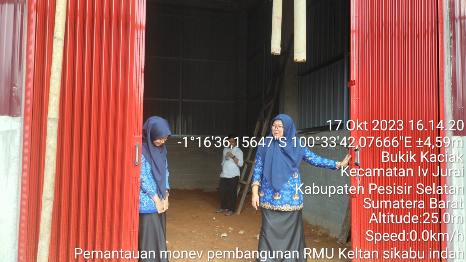 MONEV BANGUNAN RMU DI KELTAN SIKABU INDAH KEC IV JURAI