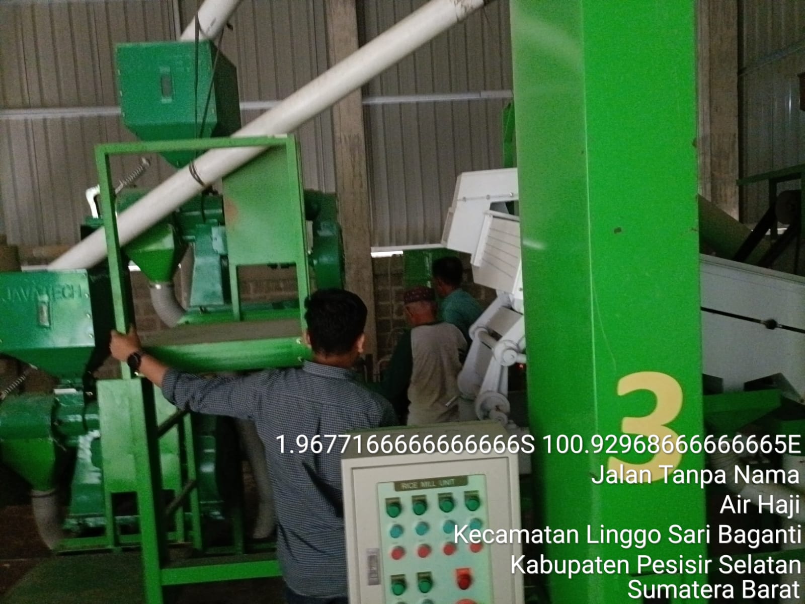 RUNNING TEST ALSIN RMU DI KELOMPOK TANI BANTAIAN II KEC LINGGO SARI BAGANTI