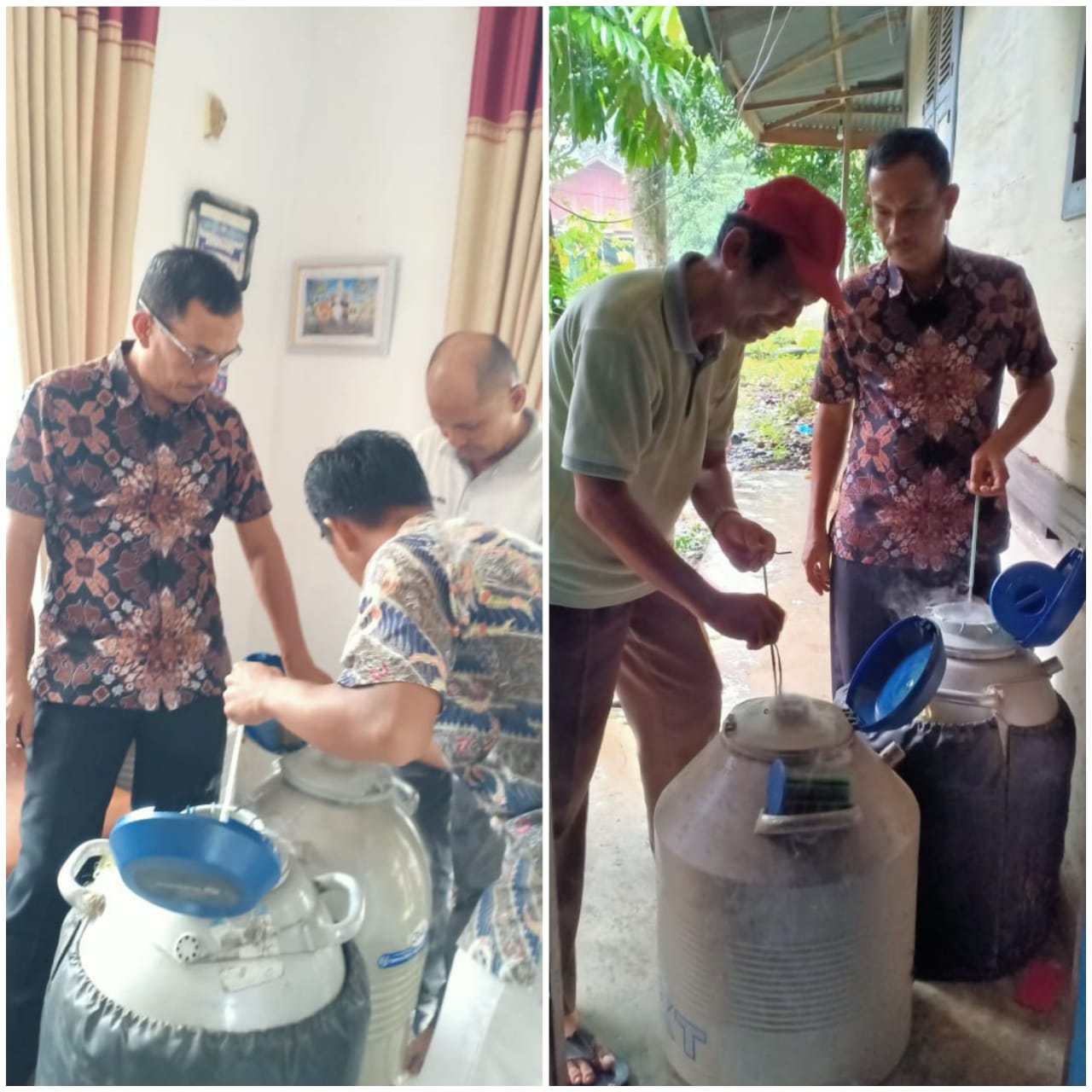 PENDISTRIBUSIAN FROZEN SEMEN KE POS IB PUSKESWAN TERPADU TARUSAN