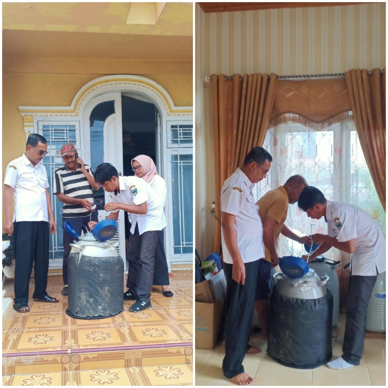 PENDISTRIBUSIAN FROZEN SEMEN KE POS IB PUSKESWAN TERPADU LUNANG