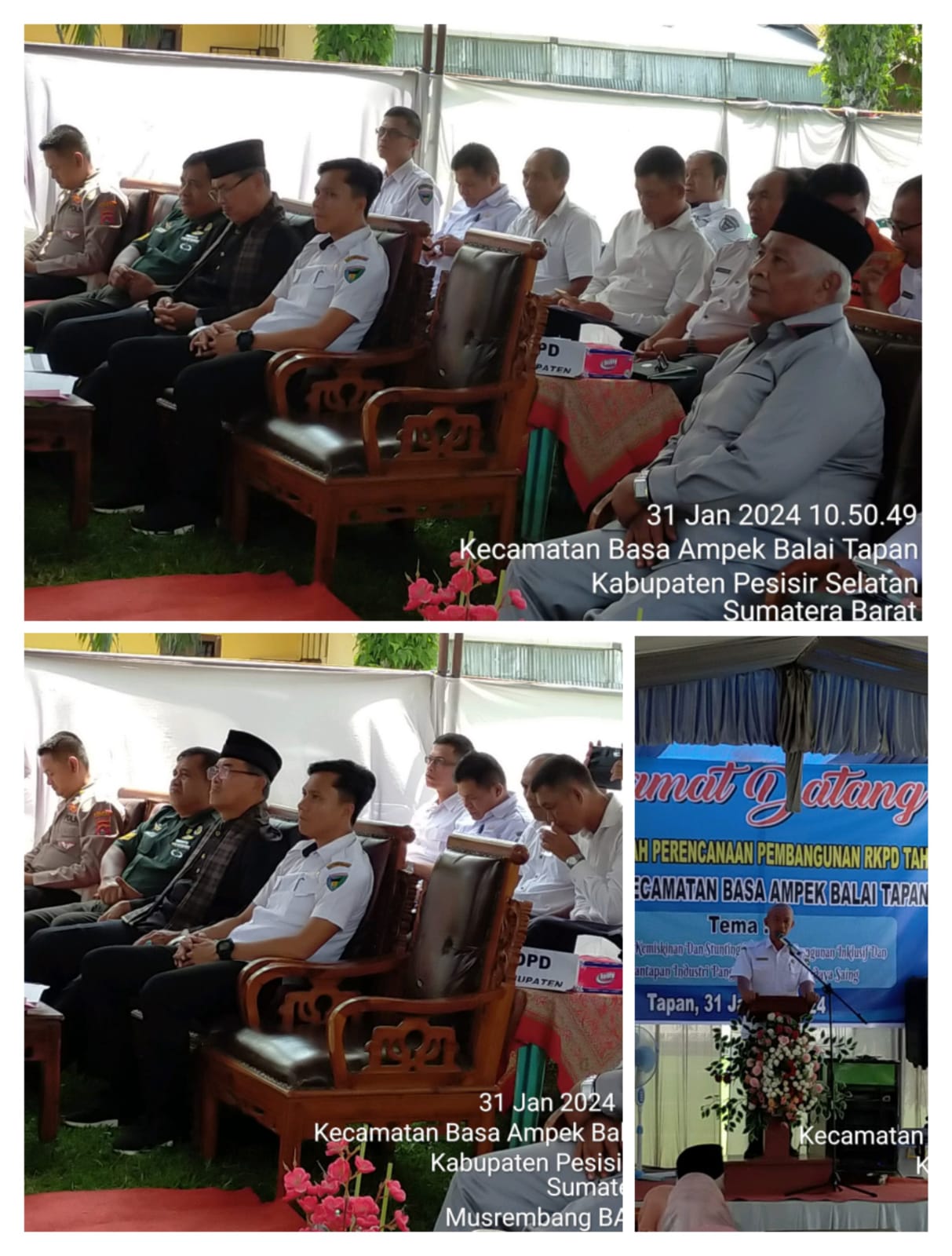 Dalam Rangka mengahadiri undangan Musrenbang di Kecamatan BAB Tapan 