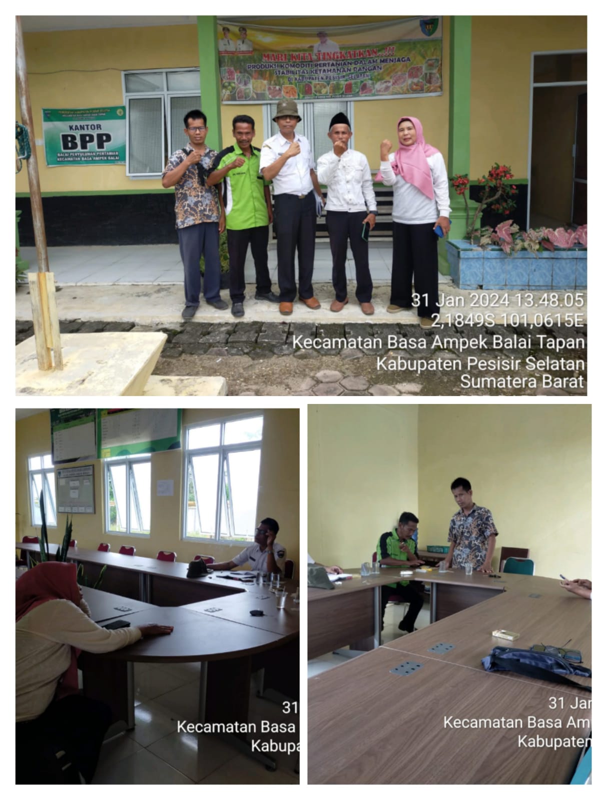 Supervisi BPP Kecamatan Basa Ampek Balai tapan tentang Pemanfaatan Alsintan yang ada pada Kelompok T