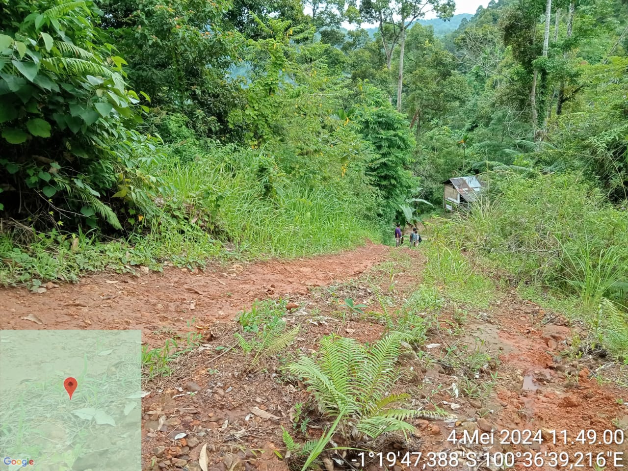 Dalam Rangka Survey Jalan Usaha Tani Poktan Parak Pisang Nagari Bunga Pasang Kecamatan IV Jurai 