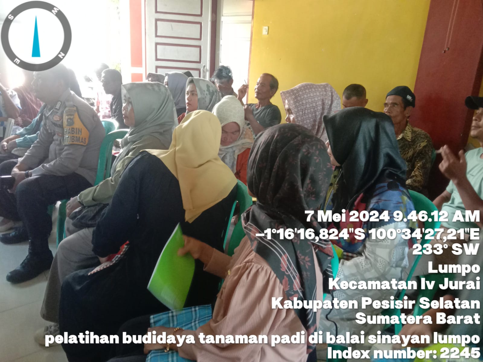 Pelatihan Budidaya Tanaman Padi di Balai Sinayan Lumpo