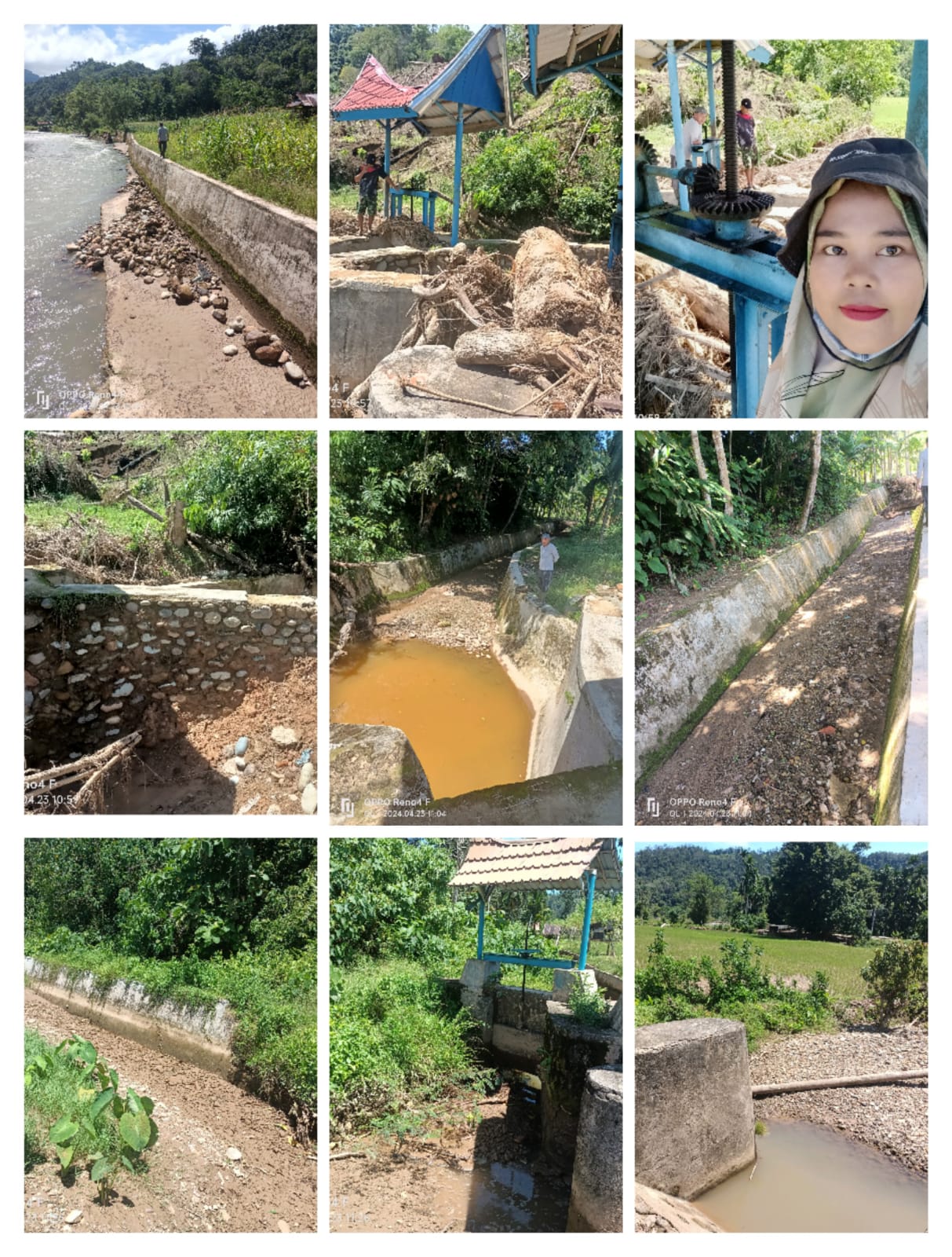 PENELUSURAN JARINGAN IRIGASI YANG RUSAK AKIBAT BENCANA ALAM