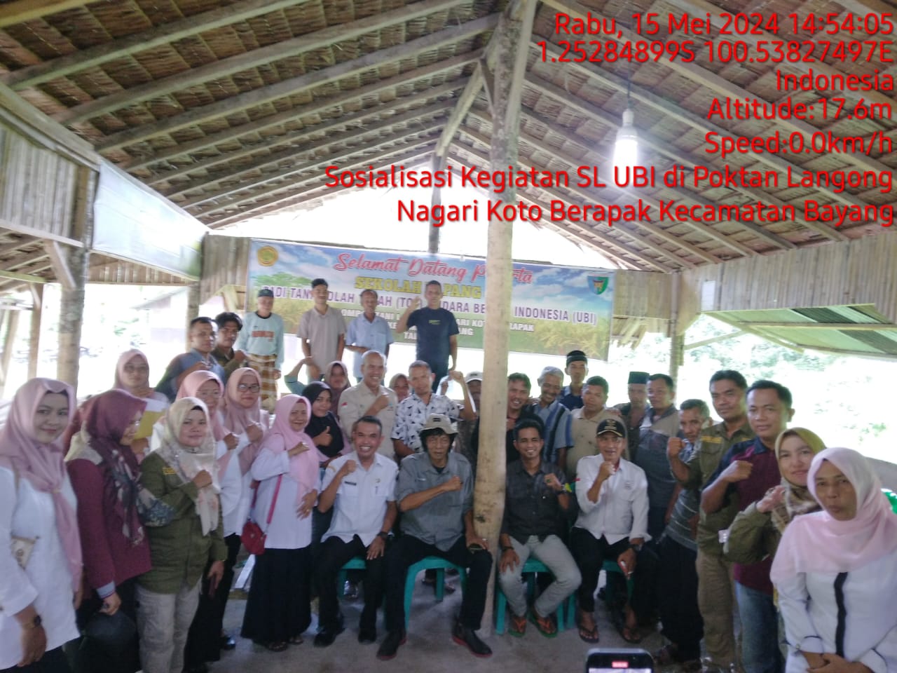 Sosialisasi kegiatan Sekolah Lapang  udara bersih indosesia ( SL UBI ) Di Kecamatan Bayang