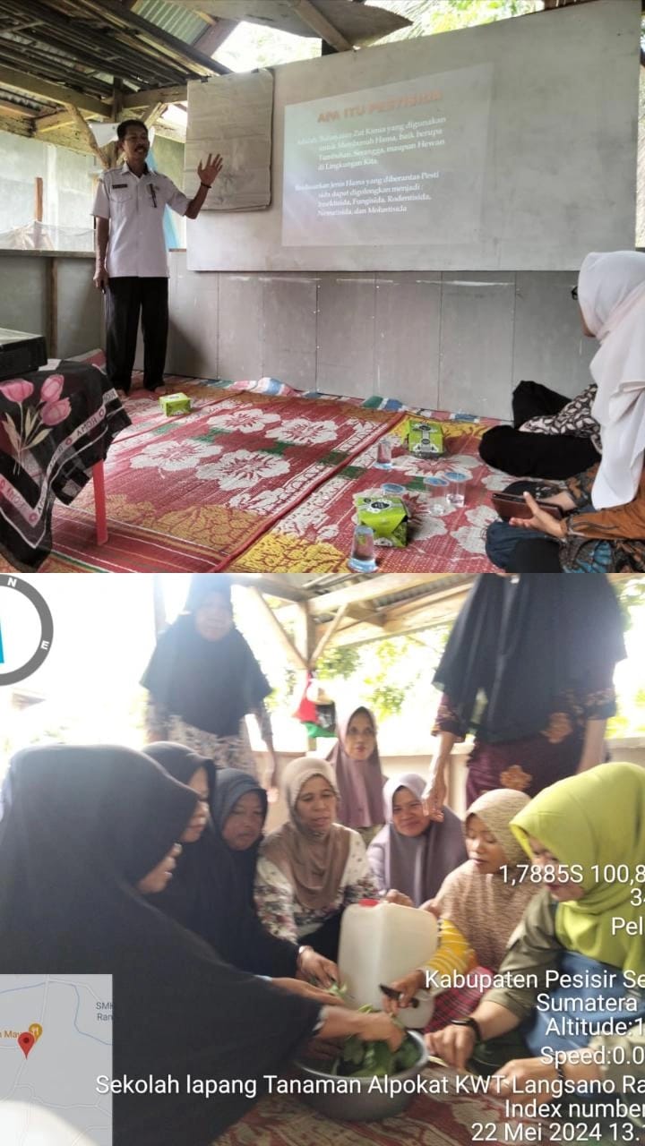 Sekolah Lapang Tanaman Alpokat KWT Langsano Ranah Pesisir