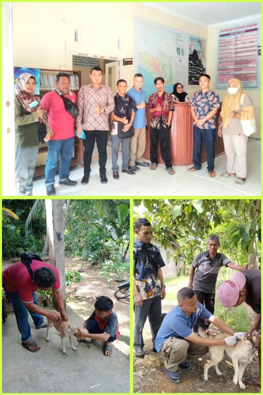 Kegiatan Vaksinasi Rabies di Nagari Pasar Baru dan Nagari Api-Api Kecamatan Bayang 