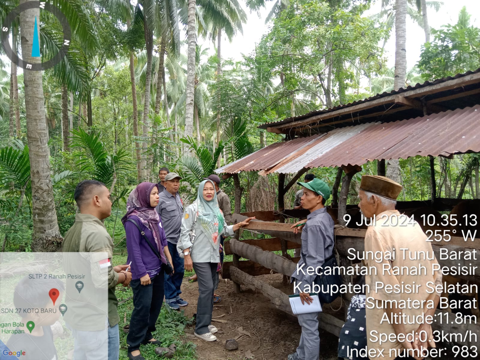Pengobatan dan investigasi kasus penyakit ternak sapi yang terjadi di nagari Sungai Tunu Kecamatan R