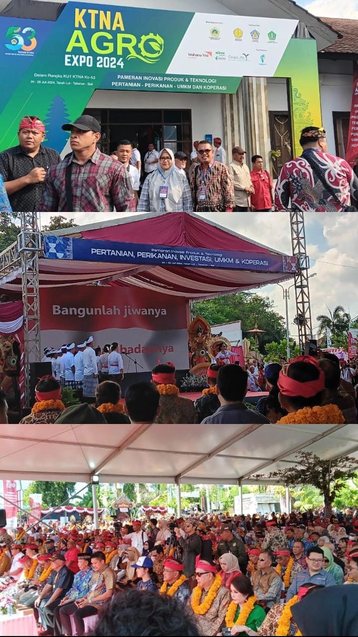 KTNA PESISIR SELATAN DIDAMPINGI OLEH DINAS PERTANIAN MENGHADIRI REMBUG UTAMA KTNA NASIONAL DI BALI