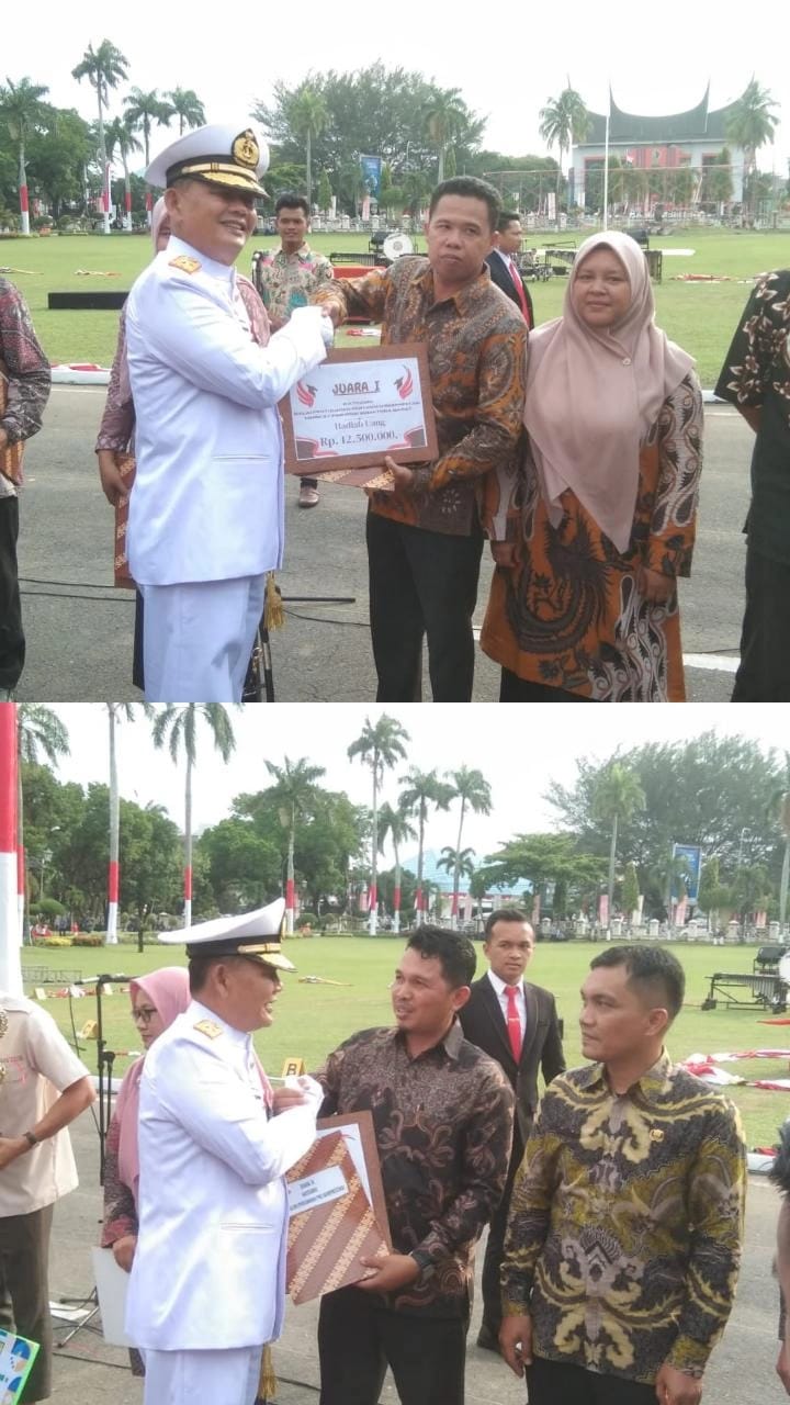Penyerahan Hadiah Pemenang Bidang Ketenagaan dan Kelembagaan UPTD Penyuluhan DPTPH Prov. SUMBAR