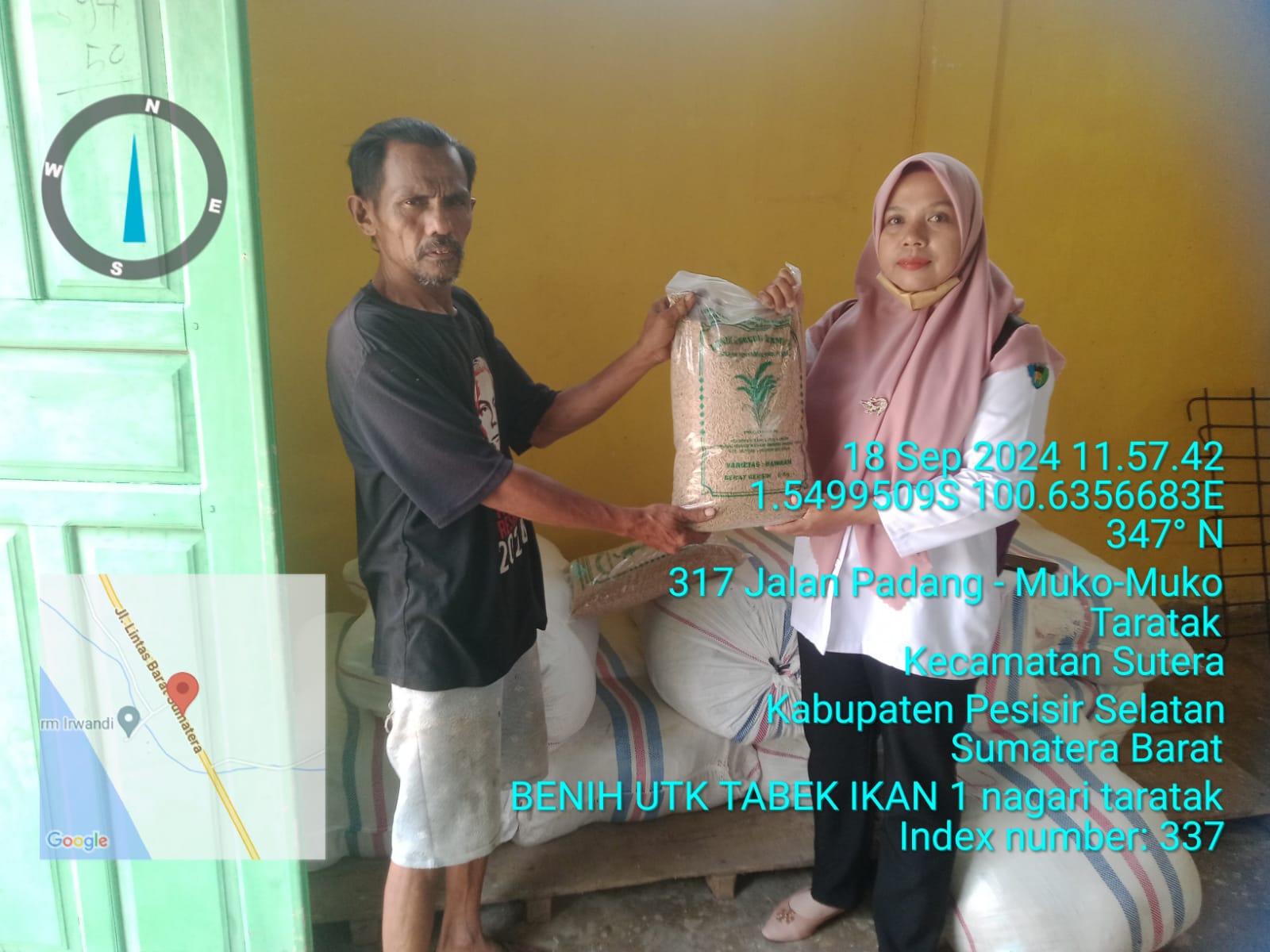 TPH-MONEV BANTUAN BENIH PADI DI KECAMATAN SUTERA