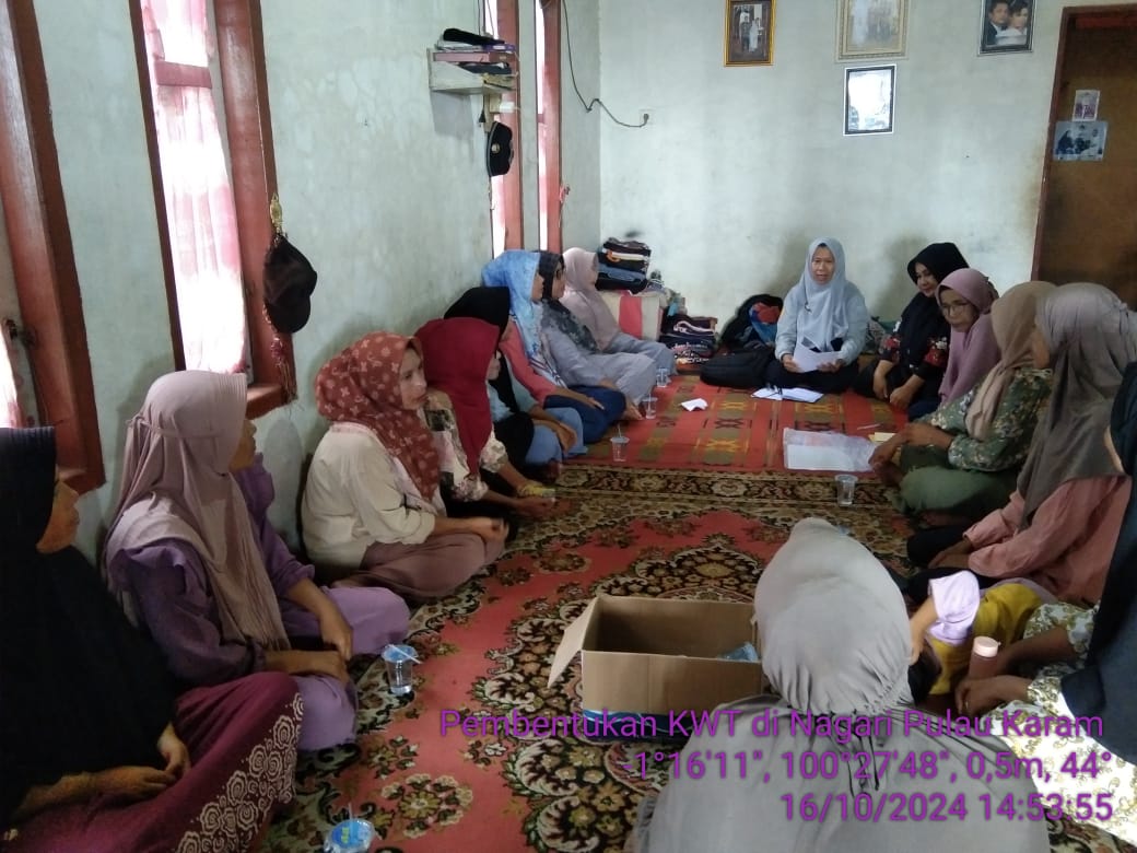 Pembentukan KWT nagari Pulau Karam