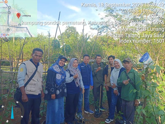 TPH-MONEV BANTUAN P2B KE KELOMPOK TANI TALANG JAYA SATU KECAMATAN LUNANG