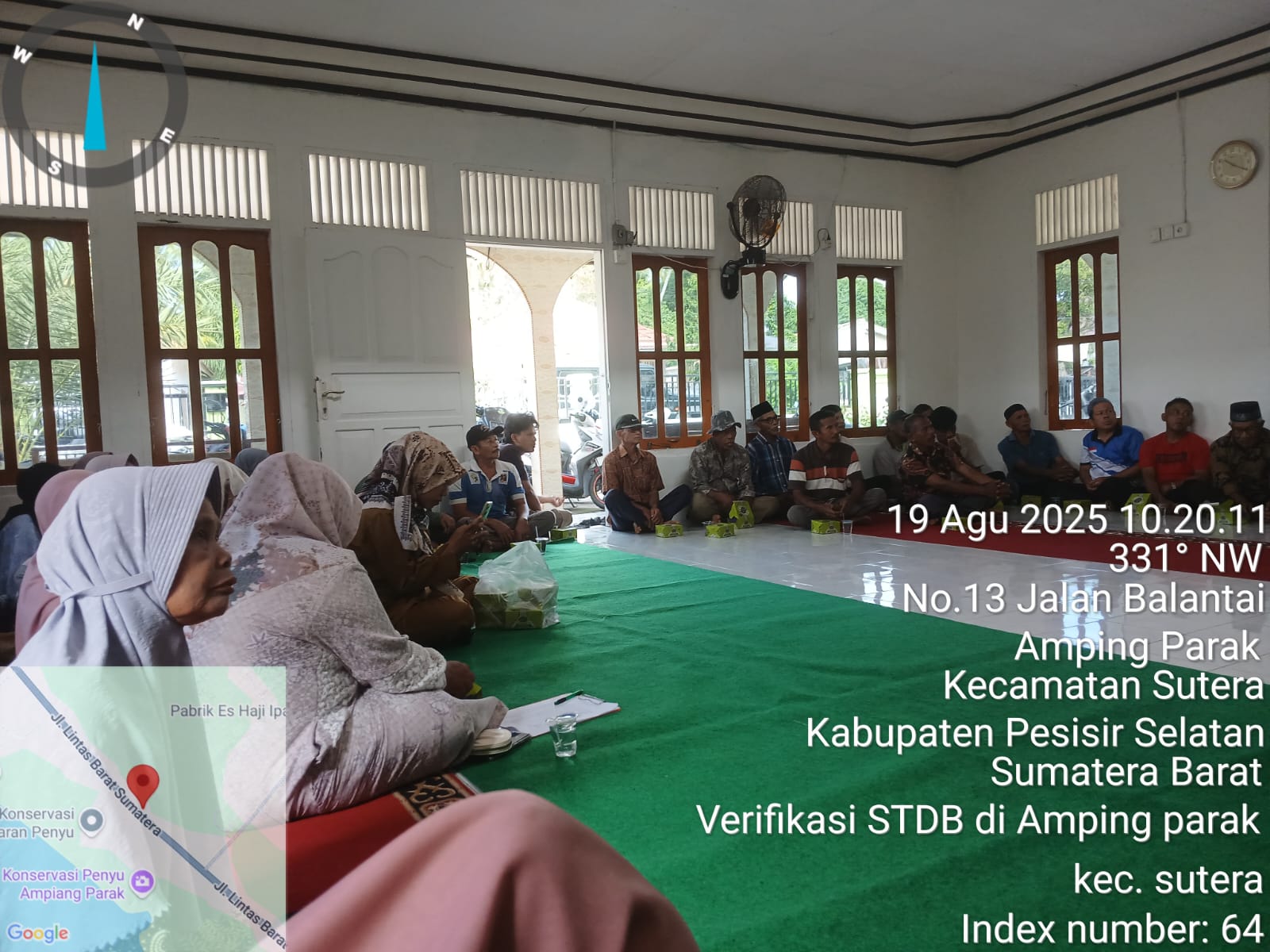 Verifikasi STDB Kelapa Sawit di Nagari Amping Parak Kecamatan Sutera 