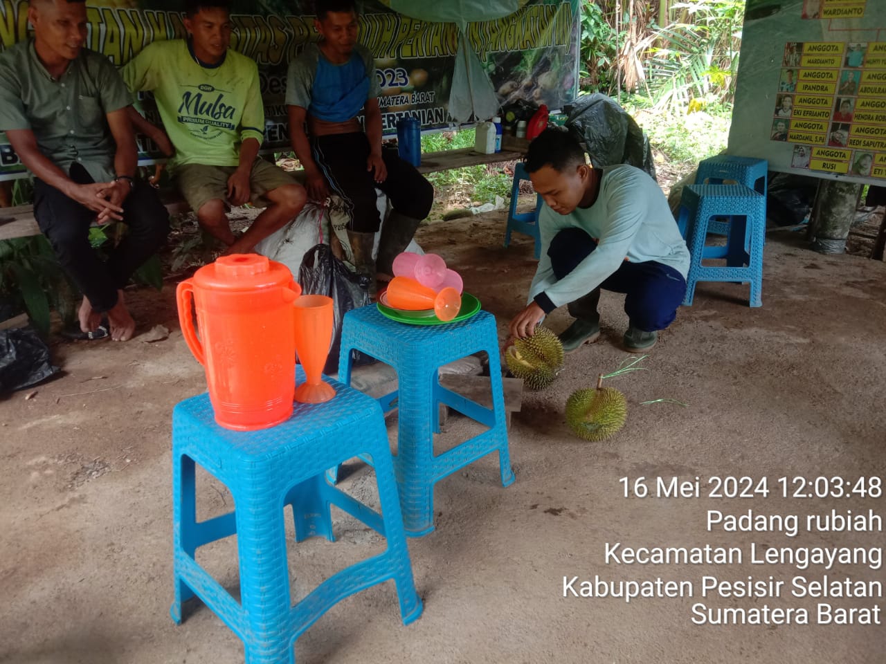 Pendampingan Verifikasi Sekolah Lapangan di kelompok tani Milenial di Kecamatan Lenganyang