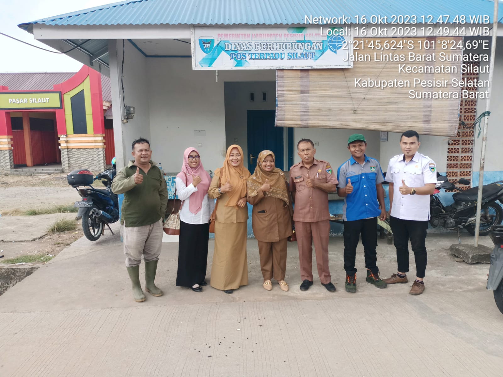 Monitoring ke Pos Cek Poin Silaut oleh Bidang Keswan dan Kesmavet Distan Pesisir Selatan