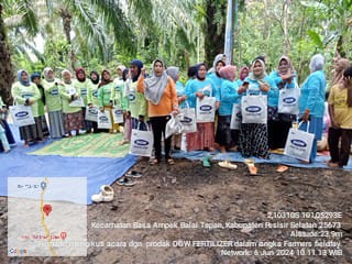 sosialisasi kegiatan perusahaan tentang pupuk dan benih berlabel oleh perusahaan DGW Fertilizer 