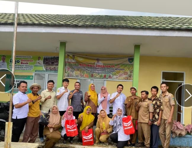 Kegiatan monitoring  dan evaluasi dari dinas pertanian oleh bapak kabit penyuluhan beserta tim dinas