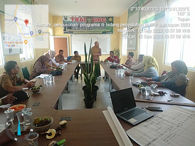 Pelaksanaan penyusunan programa di BPP Kec BAB Tapan