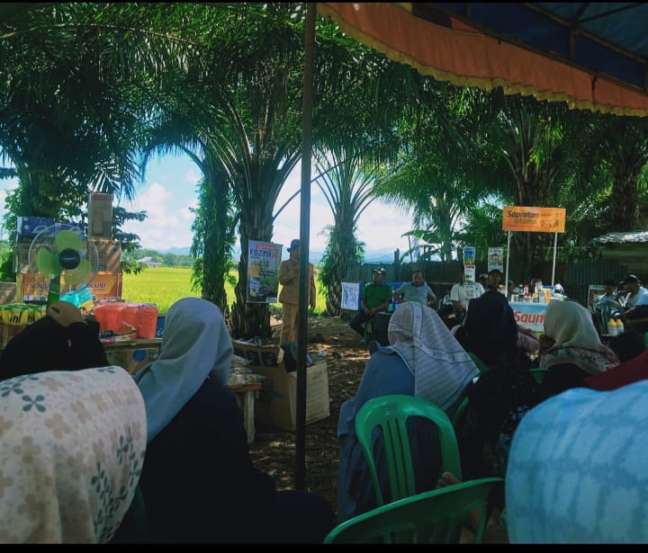 kegiatan temu lapang dengan gabungan kelompok tani BAB Tapan dengan produk saprotan